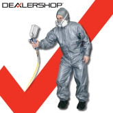 DealerShop Automotive Paint Suit - XX-Large, Antistatic, Breathable, Machine Washable