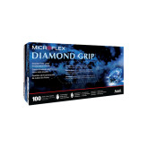 Ansell MICROFLEX Diamond Grip MF-300 Disposable Powder Free Latex Gloves, Medium, 100 Gloves