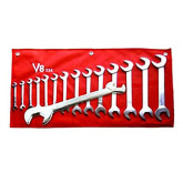 V8 Tools 214 Angle Head Combo Wrench Set SAE, 14 Pieces